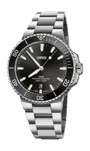 Oris Aquis Date 01 733 7787 4154-07 8 22 04PEB - Gioielleria Casavola di Noci - orologio automatico svizzero subacqueo 300 metri quadrante nero