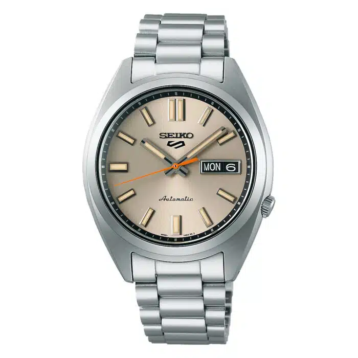 Seiko 5 Sports SNXS SRPK91K1 - Gioielleria Casavola di Noci - orologio automatico giapponese unisex con quadrante color avorio lucido e satinato