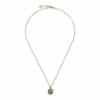 Gucci Interlocking YBB789340002 - Gioielleria Casavola di Noci - collana in oro rosa 18 carati con pendente in agata verde e diamante - immagine frontale