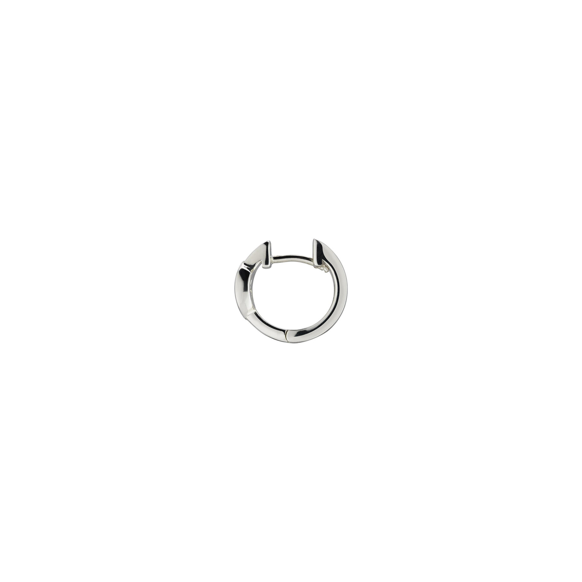 Gucci Interlocking YBD796346001 - Gioielleria Casavola di Noci - orecchini a cerchio in argento 925 con doppia G - immagine laterale