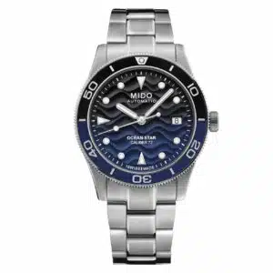 Mido Ocean Star 39 M026.907.11.041.00 - Gioielleria Casavola di Noci - orologio automatico svizzero con spirale in nivachron - quadrante e ghiera color blu e nero