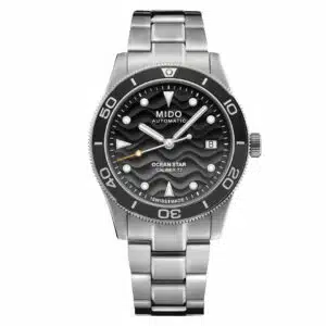 Mido Ocean Star 39 M026.907.11.061.00 - Gioielleria Casavola di Noci - orologio automatico svizzero con cassa da 39 mm - quadrante nero con onde