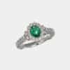 Anello smeraldo Crown White Prestige - Gioielleria Casavola di Noci - idee regalo per una proposta di matrimonio originale - per lei