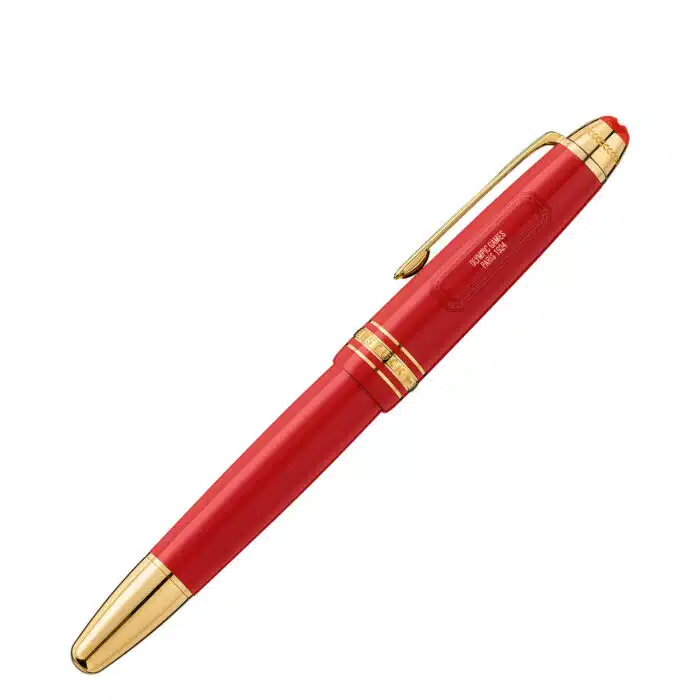 Montblanc Meisterstuck x Olympic stilografica LeGrand F 131358 - Gioielleria Casavola di Noci - penna da collezione in edizione speciale - realizzata in color rosso con dettagli dorati