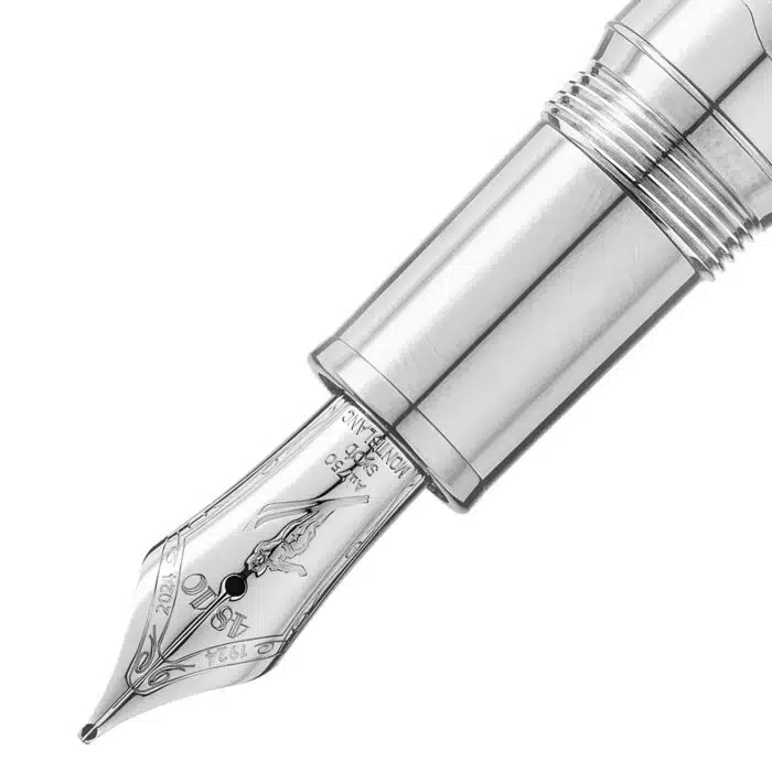 Montblanc Meisterstuck x Olympic stilografica LeGrand F 131370 - Gioielleria Casavola di Noci - penna da collezione in edizione speciale - pennino fatto a mano in oro bianco