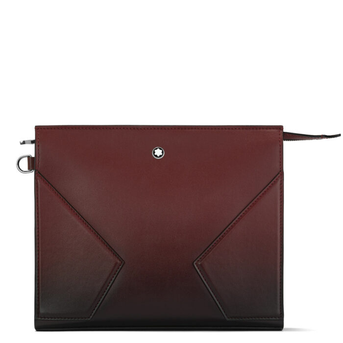 Montblanc pochette Meisterstuck 131679 - Gioielleria Casavola di Noci - pelletteria e valigeria di lusso - borsa color rosso Borgona