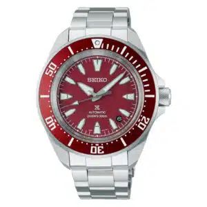 Seiko Prospex Samurai SRPL11K1 - Gioielleria Casavola di Noci - orologio automatico diver in acciaio INOX con quadrante e ghiera color rosso - impermeabilità 200 metri