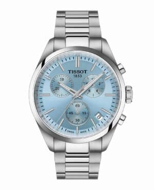 Tissot PR 100 Cronograph T150.417.11.351.00 - Gioielleria Casavola di Noci - orologio svizzero da uomo con quadrante blu ghiaccio