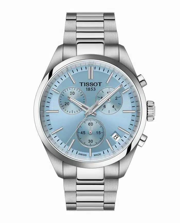 Tissot PR 100 Cronograph T150.417.11.351.00 - Gioielleria Casavola di Noci - orologio svizzero da uomo con quadrante blu ghiaccio