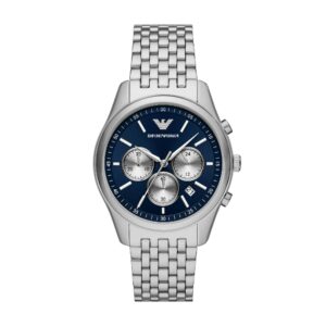 Emporio Armani Orologi AR11582 - Gioielleria Casavola di Noci - idee regalo compleanno ragazzo 18 anni - quadrante blu con contatori grigi