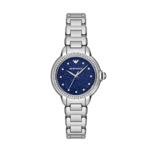 Emporio Armani Orologi AR11630 - Gioielleria Casavola di Noci - idee regalo compleanno 25 anni fidanzata - quadrante glitter blu con cristalli