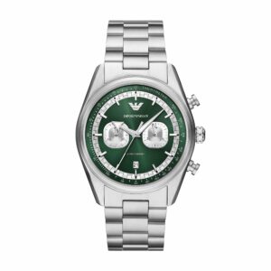 Emporio Armani Orologi AR11637 - Gioielleria Casavola di Noci - idee regalo compleanno 18 anni ragazzo - cronografo racing con quadrante verde panda