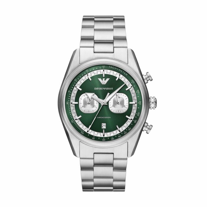 Emporio Armani Orologi AR11637 - Gioielleria Casavola di Noci - idee regalo compleanno 18 anni ragazzo - cronografo racing con quadrante verde panda