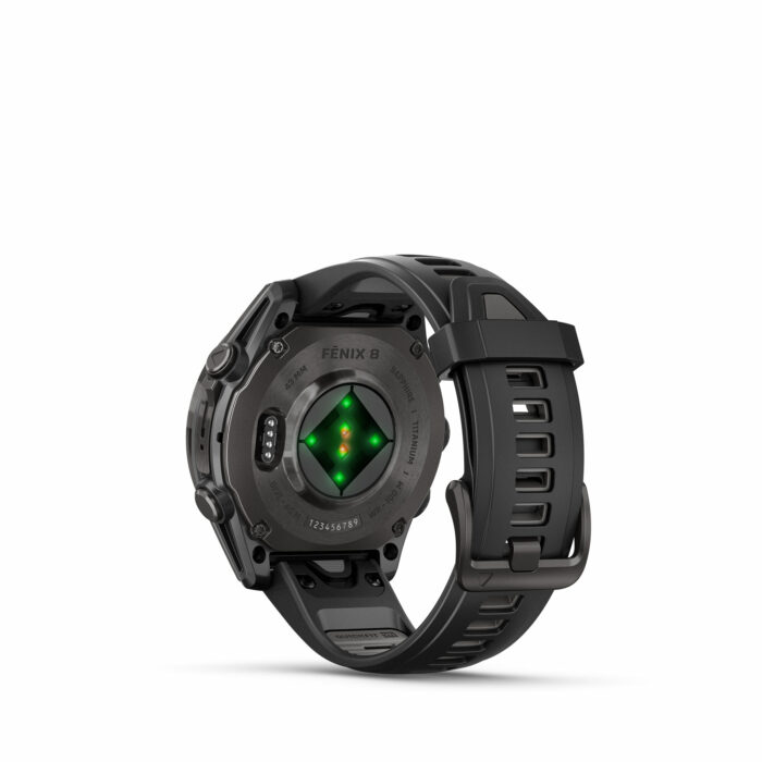 Garmin Fenix 8 43 mm Carbon Grey - Gioielleria Casavola di Noci - smartwatch con GPS e microfono integrato - sensore cardio di quinta generazione