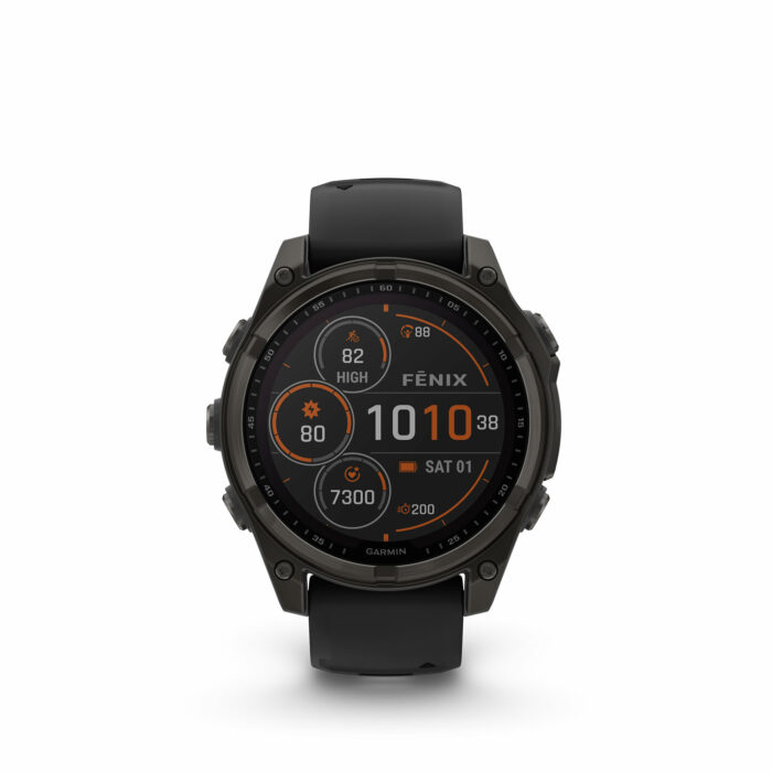 Garmin Fenix 8 47 mm Carbon Gray Sapphire Solar - Gioielleria Casavola di Noci - sportwatch GPS per immersioni ricreative - ghiera in titanio