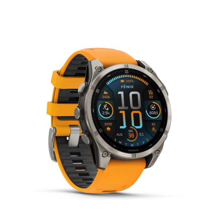 Garmin Fenix 8 47 mm Sapphire Titanium AMOLED - Gioielleria Casavola di Noci - smartwatch GPS con microfono e speaker per rispondere alle chiamate