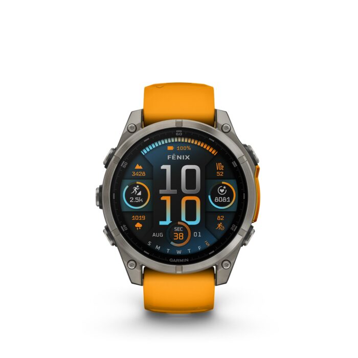 Garmin Fenix 8 47 mm Sapphire Titanium AMOLED - Gioielleria Casavola di Noci - sportwatch GPS per immersioni ricreative - ghiera in titanio