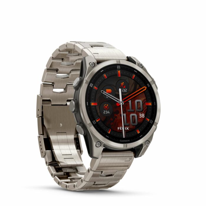 Garmin Fenix 8 47 mm Titanium Sapphire AMOLED - Gioielleria Casavola di Noci - smartwatch GPS per sportivi con microfono e altoparlante per rispondere a chiamate e messaggi