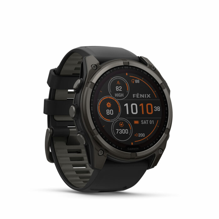 Garmin Fenix 8 51 mm Carbon Gray Sapphire Solar - Gioielleria Casavola di Noci - smartwatch GPS con microfono ed altoparlante per rispondere a chiamate e messaggi