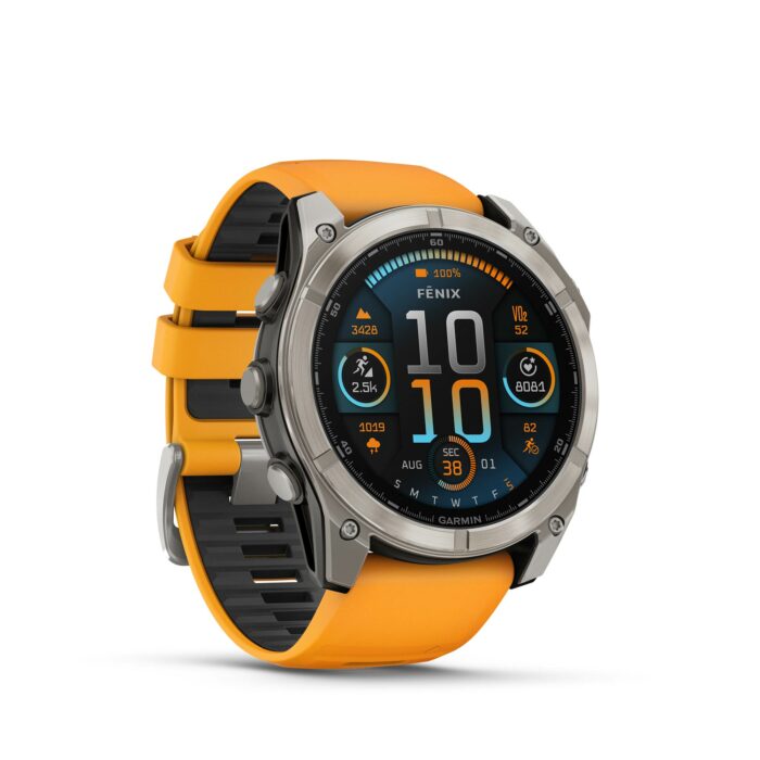 Garmin Fenix 8 51 mm Sapphire Titanium AMOLED - Gioielleria Casavola di Noci - smartwatch GPS con microfono ed altoparlante per rispondere a chiamate e messaggi