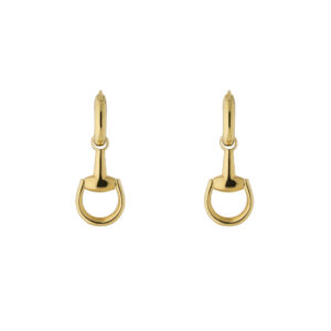 Gucci Horsebit YBD795656001 - Gioielleria Casavola di Noci - orecchini pendenti in oro giallo 18 carati - idee regalo compleanno ragazza 18 anni - immagine frontale