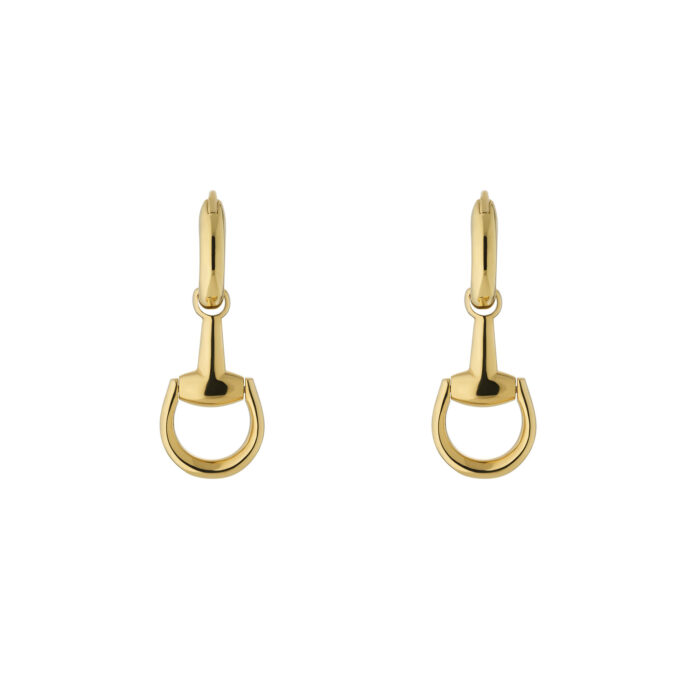 Gucci Horsebit YBD795656001 - Gioielleria Casavola di Noci - orecchini pendenti in oro giallo 18 carati - idee regalo compleanno ragazza 18 anni - immagine frontale