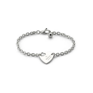 Gucci Trademark YBA796301001 - Gioielleria Casavola di Noci - bracciale cuore in argento 925 - idee regalo compleanno ragazza 18 anni - immagine gioiello