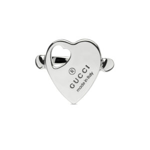 Gucci Trademark YBC796357001 - Gioielleria Casavola di Noci - anello a forma di cuore in argento 925 - idee regalo compleanno 18 anni ragazza - immagine frontale