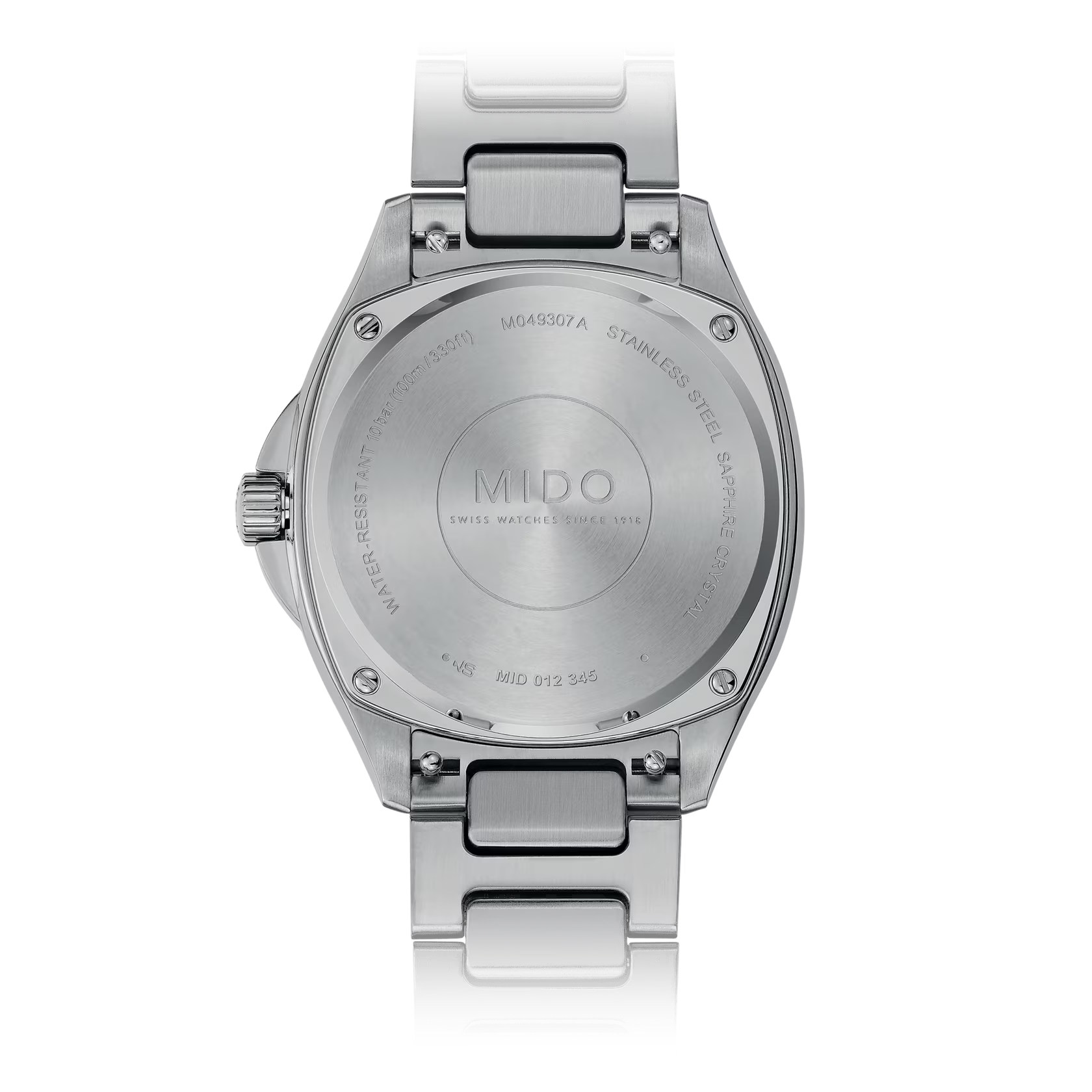 Mido Multifort TV 35 M049.307.11.081.00 - Gioielleria Casavola di Noci - orologio automatico svizzero unisex con fondello e bracciale in acciaio INOX