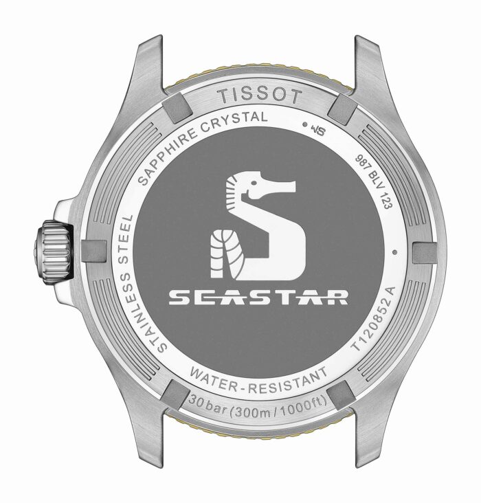 Tissot Seastar 1000 Quartz GMT T120.852.22.051.00 - Gioielleria Casavola di Noci - orologio svizzero al quarzo con funzione doppio fuso orario - cassa e bracciale in acciaio INOX bicolore