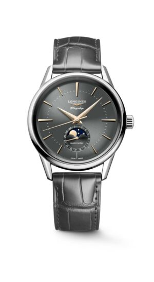 Longines Flagship Heritage L4.815.4.52.2 - Gioielleria Casavola di Noci - orologio automatico svizzero con funzione fasi lunari - idee regalo per un uomo dallo stile classico ed elegante