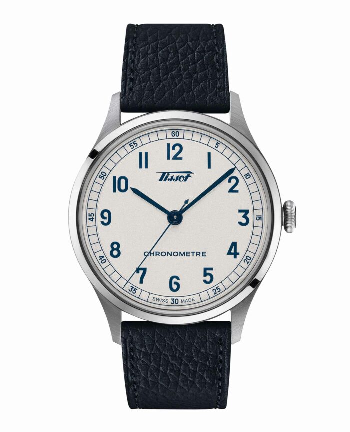 Tissot Heritage 1938 Automatic COSC T142.464.16.032.00 - Gioielleria Casavola di Noci - orologio svizzero con calibro automatico certificato - cinturino in pelle blu