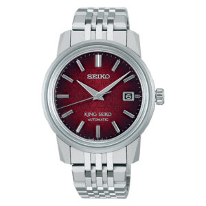 King Seiko KSK SJE103J1 - Gioielleria Casavola di Noci - orologio automatico giapponese di lusso - quadrante color rosso edizione speciale