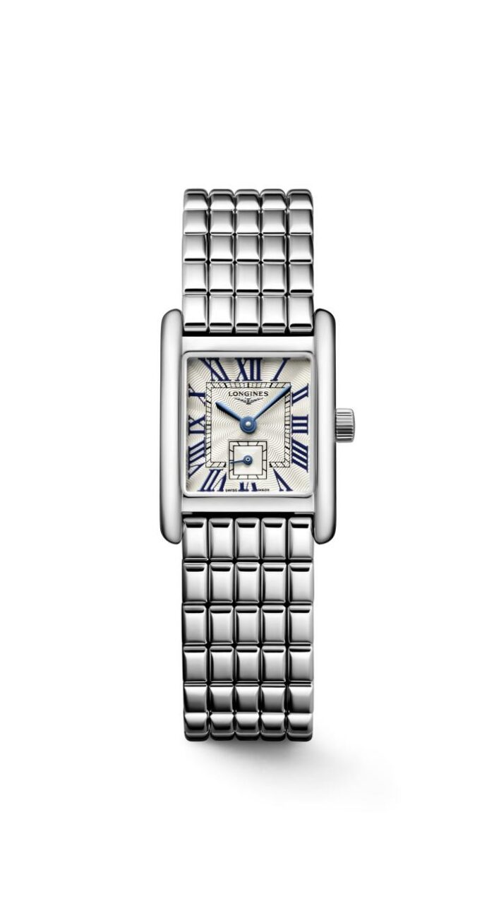 Longines Mini DolceVita L5.200.4.751.6 - Gioielleria Casavola di Noci - orologio quadrato da donna realizzato in Svizzera - in acciaio INOX