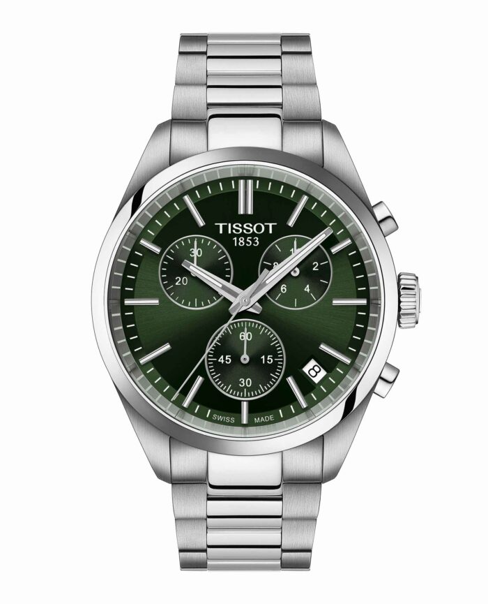 Tissot PR 100 Cronograph T150.417.11.091.00 - Gioielleria Casavola di Noci - orologio svizzero al quarzo con quadrante verde