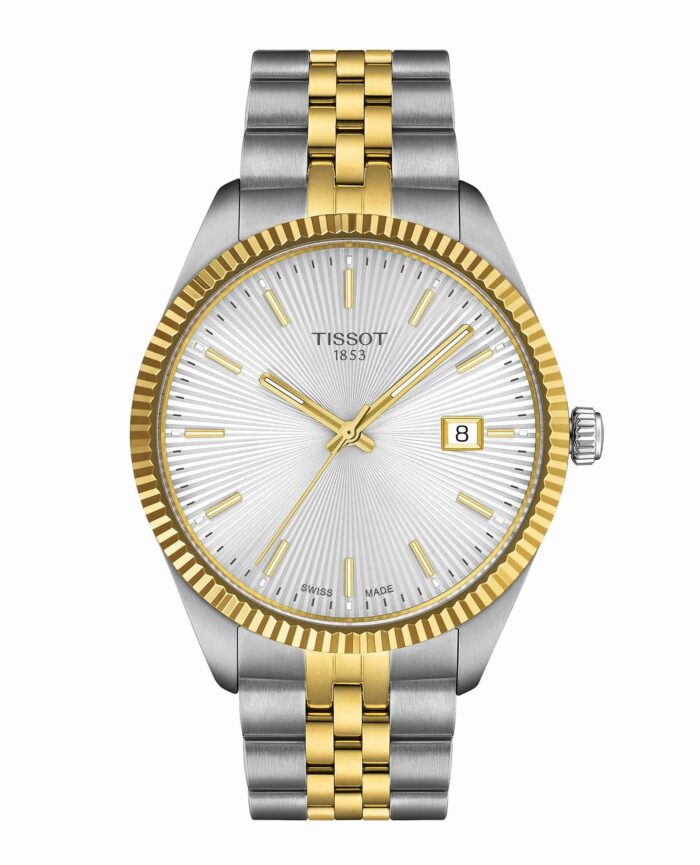 Tissot Ballade 40mm T156.410.22.031.00 - Gioielleria Casavola di Noci - orologio svizzero da uomo al quarzo - cassa in acciaio INOX color argento e oro giallo