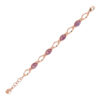 Bracciale a maglie e pietre naturali Bronzallure WSBZ02161.AML - Gioielleria Casavola di Noci - idee regalo compleanno amica 60 anni - colore oro rosa 18 kt