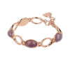 Bracciale a maglie e pietre naturali Bronzallure WSBZ02161.AML - Gioielleria Casavola di Noci - idee regalo compleanno amica 60 anni - con ametista viola