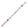Bracciale a maglie e pietre naturali Bronzallure WSBZ02196.BQ - Gioielleria Casavola di Noci - idee regalo compleanno migliore amica - placcato oro rosa 18 carati
