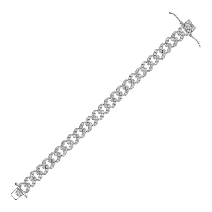Bracciale catena grumetta Bronzallure WSBZ02327W.W - Gioielleria Casavola di Noci - idee regalo compleanno ragazza - placcato oro bianco 18kt