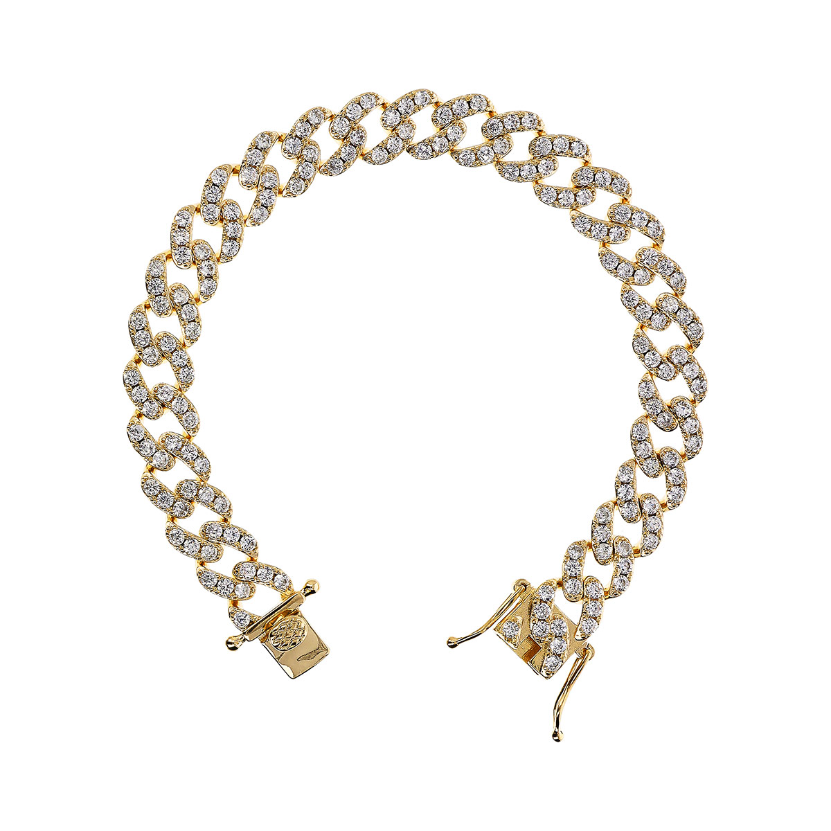 Bracciale catena grumetta Bronzallure WSBZ02327Y.WHI-CZ-SH - Gioielleria Casavola di Noci - idee regalo compleanno ragazza - con zirconi bianchi