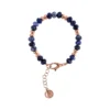 Bracciale con rondelle e pietre naturali Bronzallure WSBZ02211.SD - Gioielleria Casavola di Noci - idee regalo compleanno ragazza - con sodalite naturale sfaccettata