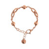 Bracciale maglie ovali e bead Bronzallure WSBZ02368.R - Gioielleria Casavola di Noci - idee regalo compleanno amica