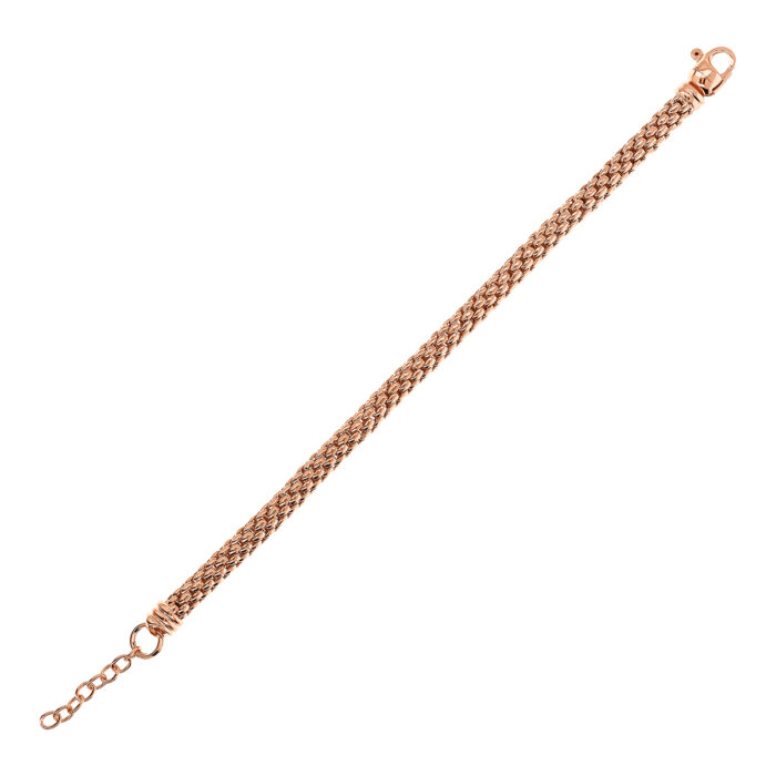 Bracciale maxi catena popcorn Bronzallure WSBZ02395.R - Gioielleria Casavola di Noci - idee regalo per compleanno migliore amica - anallergico e nickel free
