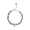 Bracciale multifilo catena rosario Bronzallure WSBZ02255.BLU-QT - Gioielleria Casavola di Noci - idee regalo compleanno 30 anni amica - con quarzo blu