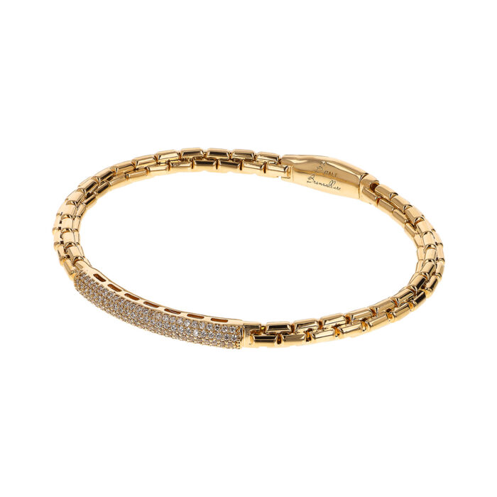 Bracciale semirigido veneziana Bronzallure WSBZ02400Y.YG - Gioielleria Casavola di Noci - idee regalo compleanno migliore amica - placcato oro giallo 18 carati