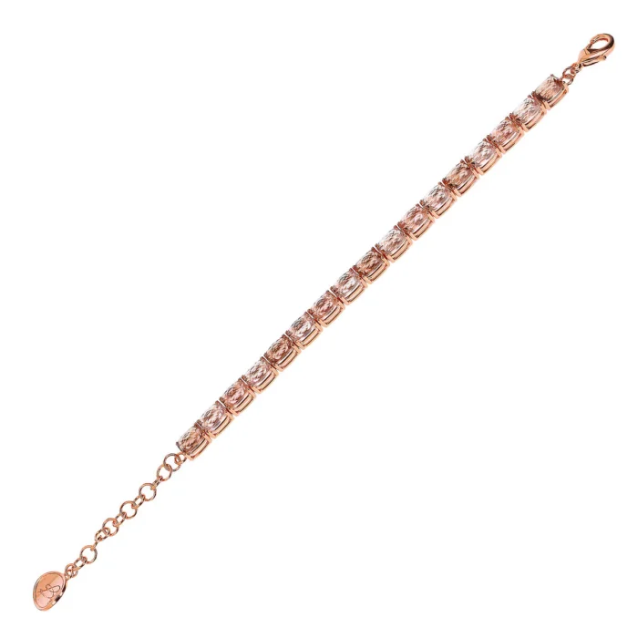 Bracciale tennis mosaico Bronzallure WSBZ02290.TPZ-CH - Gioielleria Casavola di Noci - idee regalo per lei - con prisma gem rettangolari colorate