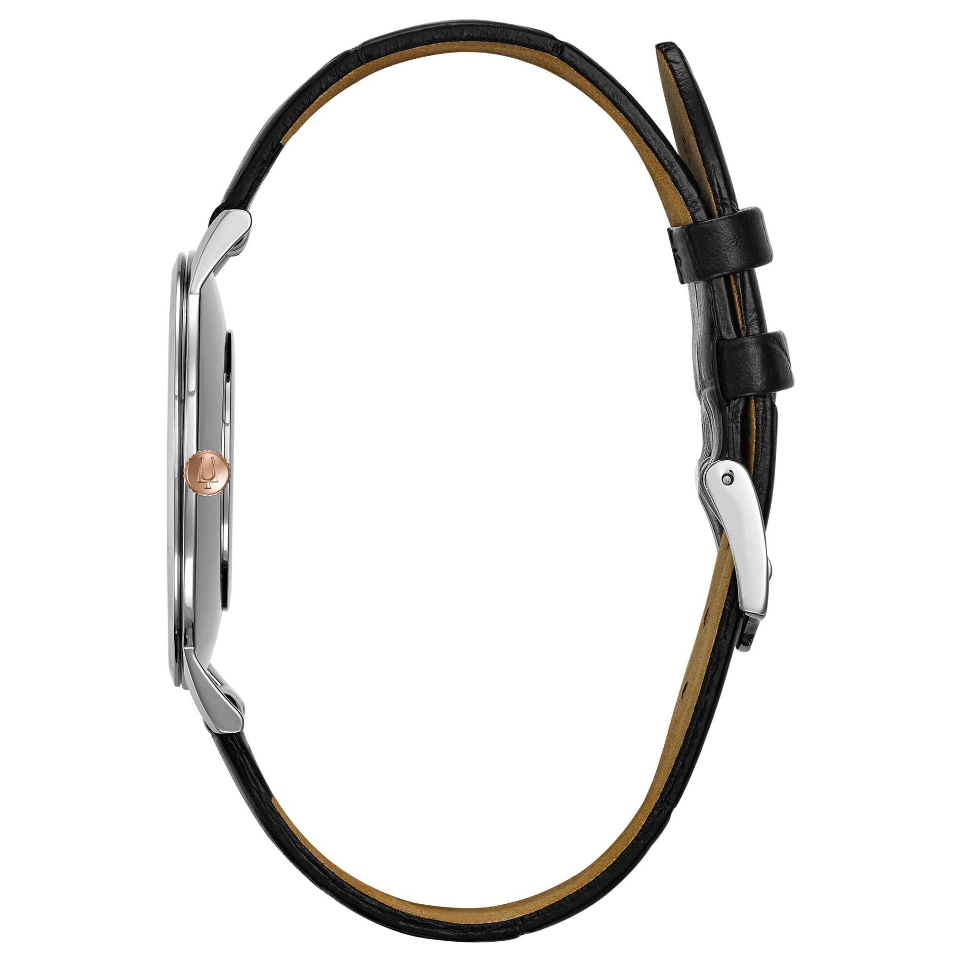 Bulova Classic Ultra Slim 98A167 - Gioielleria Casavola di Noci - orologio da uomo sottile con cassa in acciaio INOX e corona color oro rosa