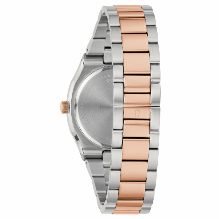 Bulova Surveyor Lady 98P199 - Gioielleria Casavola di Noci - Orologio da donna al quarzo con bracciale in acciaio INOX PVD bicolore argento e oro rosa