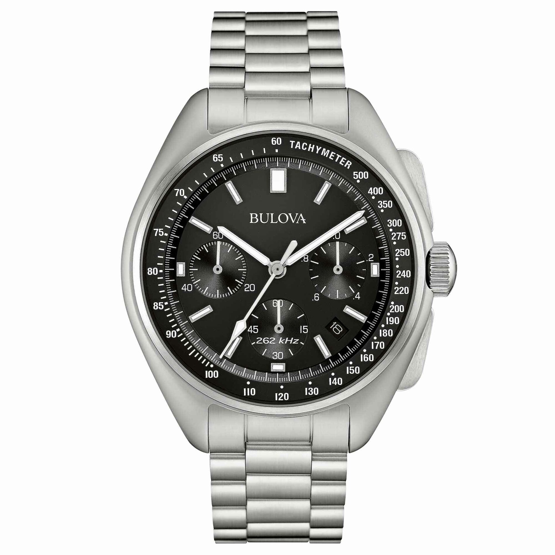Bulova Lunar Pilot 96B258 - Gioielleria Casavola di Noci - cronografo al quarzo da uomo - quadrante color nero e ghiera tachimetro